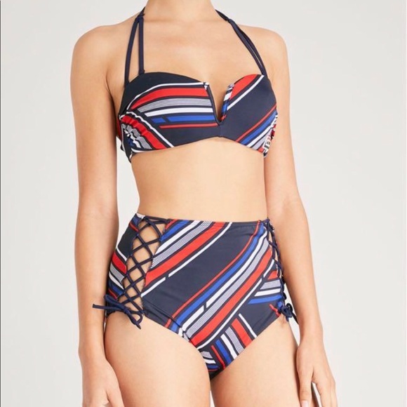 tommy hilfiger high waisted bathing suit